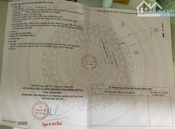 Nhà 1 trệt lầu + 3 phòng trọ gần vòng xoay An Phú p. Tân Bình Tp Dĩ An - 7