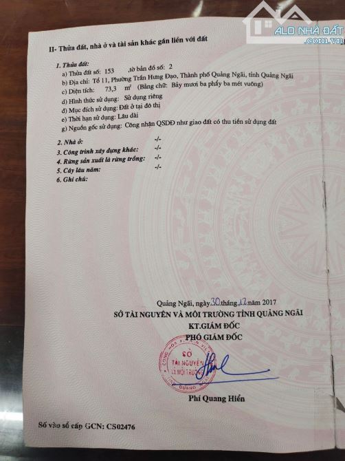 Bán nhà mặt tiền Phan Đình Phùng TP Quảng Ngãi - 1