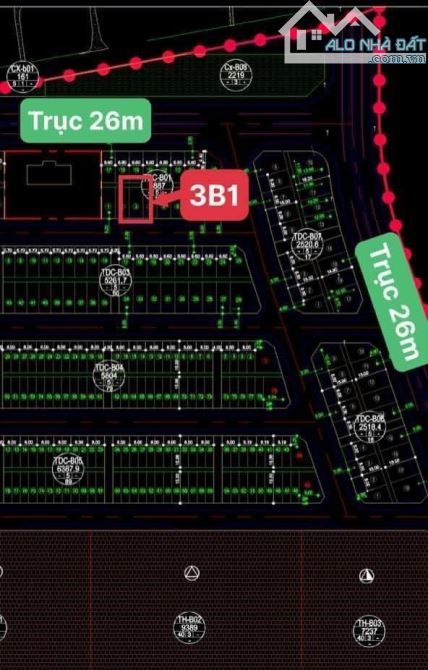 📣Khu B tiềm năng DUY NHẤT 1 lô 3B01 hướng Nam 99m siêu hiếm Khu Bắc Sông Cấm