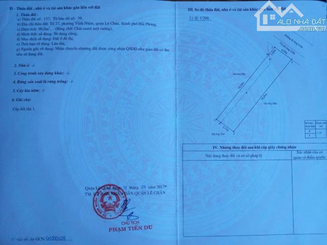 Bán đất mặt đường Vĩnh Tiến, diện tích 90m Hướng ĐÔng Bắc, giá chỉ 4 tỉ giá tốt - 2