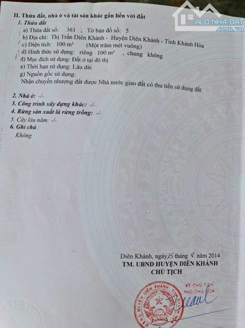 Bán nhà vị trí kinh doanh, mặt tiền đường Đồng Khởi - Thị trấn Diên Khánh giá chỉ 2 tỷ 5 - 9