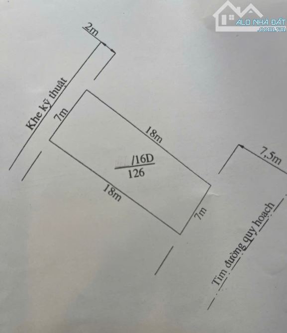 126m2 đất Lô 16D Lê Hồng Phong - Ngang 7m - Đường 15m - 2