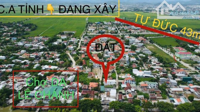 📢(HÀNG HIẾM) BÁN ĐẤT DẠ LÊ CHÁNH CẠNH CHỢ VÀ UBND P. THỦY VÂN GIÁ BÌNH DÂN