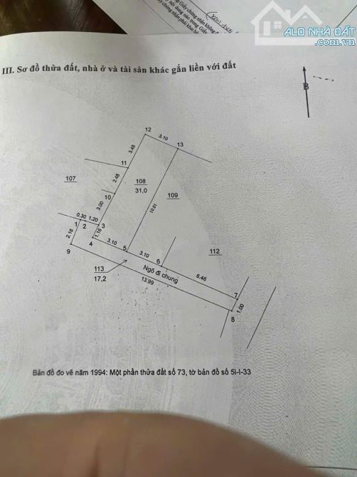 Bán đất Minh Khai 31m mặt tiền 3,1m ngõ rộng gần ô tô