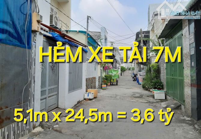 Thơm Bao giá Q12 - 118m2 Đất 5,1 x 24,5 có 3,6 tỷ Thạnh Xuân Quận 12 TPHCM - 1