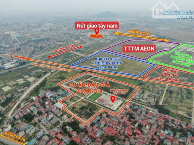 Bán lô đấu giá 8.3ha Xuân Ổ B, P. Võ Cường, tp.BN, dt 80m2, mt 5m giá 4.8 tỷ - 3