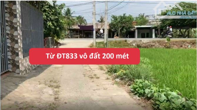 [Chỉ 720 triệu] sở hữu đất thổ cư ĐT.833 - Cách TTHC Thủ Thừa 8km