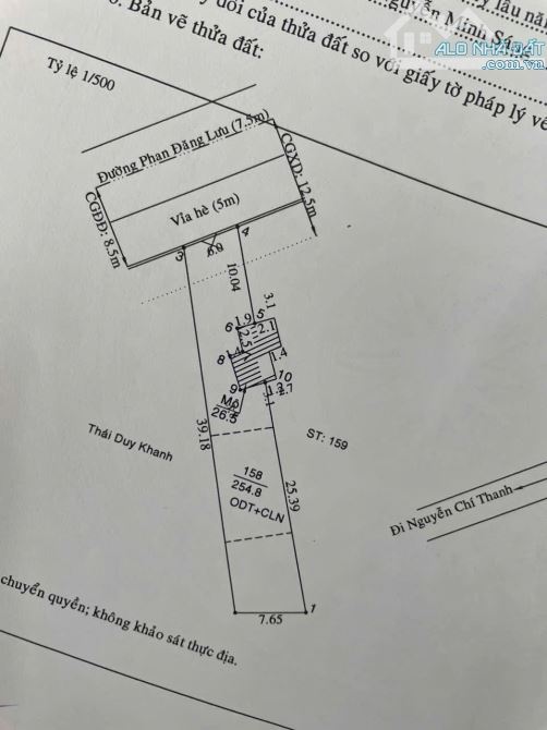 BÁN ĐẤT MT PHAN ĐĂNG LƯU, P.HIỆP AN, TP.TDM,DT:6x39,TC80M2, SHR, GIÁ 5,7 TỶ - 2