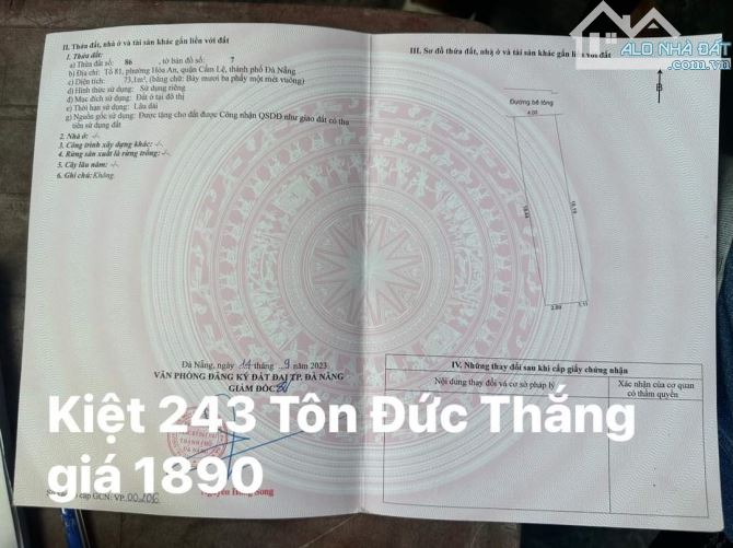 🌺 Chào bán lô đất kiệt 243 Tôn Đức Thắng giá rẻ 🔥 - 2