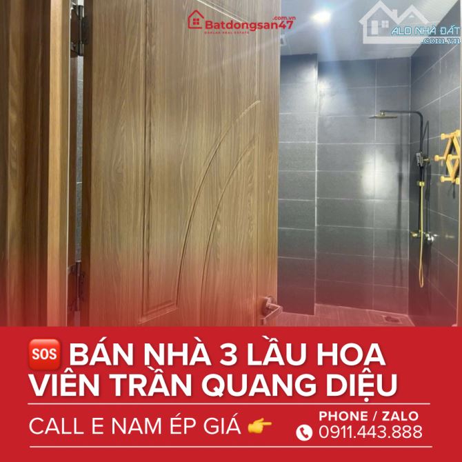 💥BÁN NHÀ 3 LẦU MT HOA VIÊN TRẦN QUANG DIỆU - 2