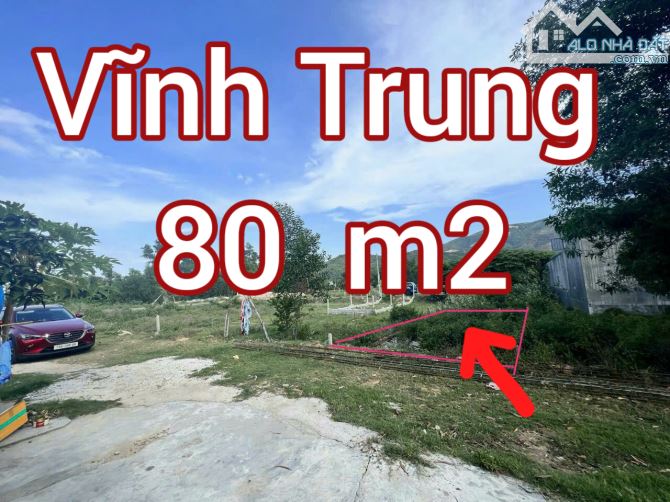 "Bán đất thổ cư Vĩnh Trung, Nha Trang đường ô tô 3 - 10 mét. Khu dân cư thoáng mát.  - 80