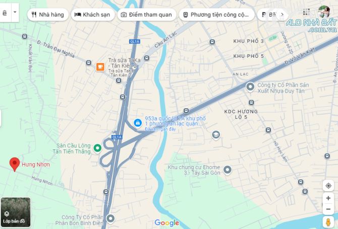 Nền thổ cư đẹp ngay Quốc Lộ1A, Hưng Nhơn An Lạc, Bình Chánh - 1