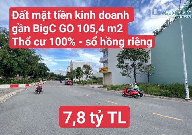 Đất mặt tiền kinh doanh khu BigC Go, P. Đông Hòa, Tp. Dĩ An