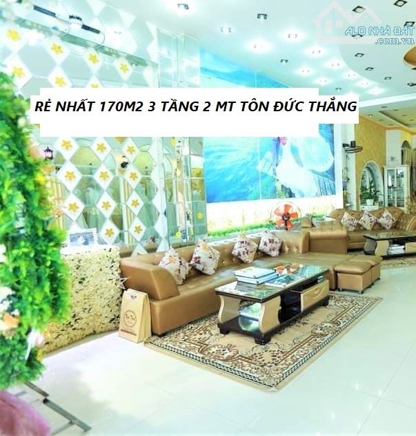 170M LỰA CHỌN GIÁ TỐT NHẤT 3 tầng 2 mặt kinh doanh TÔN ĐỨC THẮNG - 1