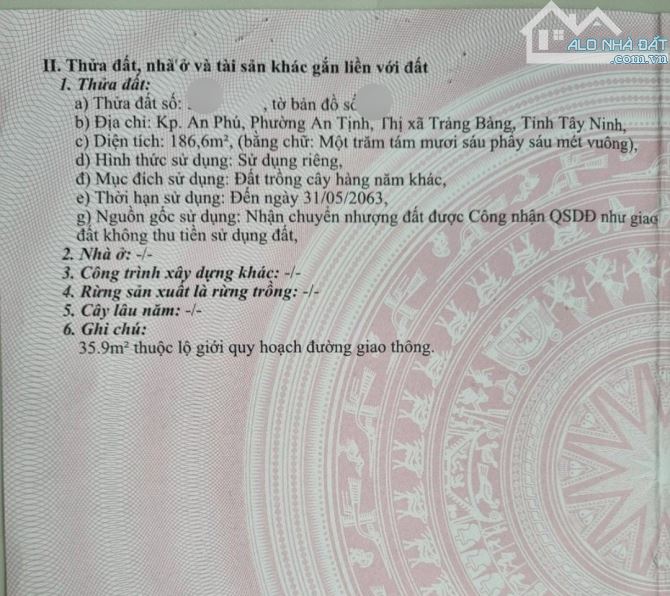 Bán gấp dãy trọ ở Trảng Bàng 186m2 SỔ HỒNG RIÊNG giá 550triệu Hiện Đag Cho thuê BAoPhíthuế - 5