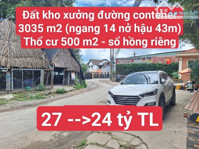 🆘🆘 Đất Tặng Nhà Xưởng Đường Xe container, P. Tân Bình, Tp. Dĩ An