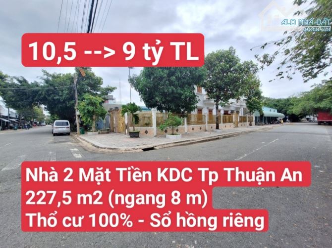 🆘 Nhà 2 Mặt Tiền KDC An Thạnh, P. An Thạnh, Tp Thuận An