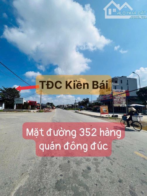 🔥Duy Nhất một lô TĐC Kiền Bái bán ra- TN- HP  - DT: 60m2, mặt tiền 4m - Hướng: Nam