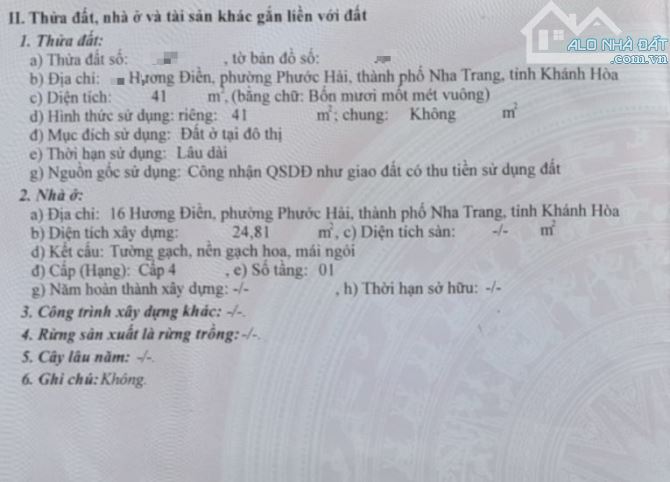 NHÀ ĐẸP 2 Mặt Tiền đường Hương Điền, P.Phước Hải dt  41m, gias 2,2 ty - 18