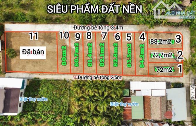 Đất nền Sổ đỏ Ven Nha Trang chỉ 620tr, 100% thổ cư. Ngay Khu đô thị hành chính mới 89ha - 2