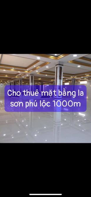 Cho thuê mặt bằng quốc lộ 1A ở La Sơn, Phú Lộc - Huế 1000m và nhà 2 tầng dtxd 2000m - 2