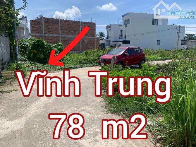 Bán đất Vĩnh Trung, Nha Trang cách đường 23- 10 chỉ 350m. Khu dân cư đông đúc.  - đường bê