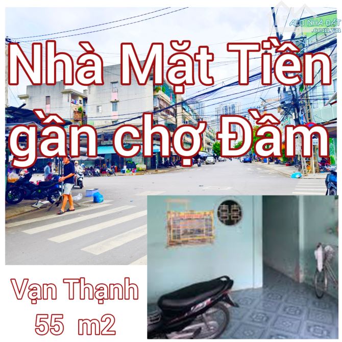 Bán nhà mặt tiền kinh doanh gần bên chợ Đầm, Vạn Thạnh, Nha Trang.   - đường 12m. Kinh doa