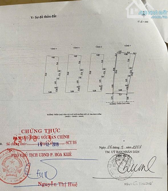 NHÀ 4 TẦNG MT TRẦN CAO VÂN, GẦN CHỢ , VỊ TRÍ KINH DOANH BẬT NHẤT CON ĐƯỜNG