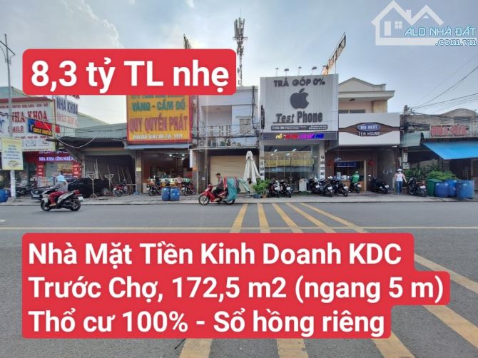 🆘 Nhà Mặt Tiền Kinh Doanh  Trước Chợ KDC Thuận Giao, P. Thuận Giao, Tp. Thuận An