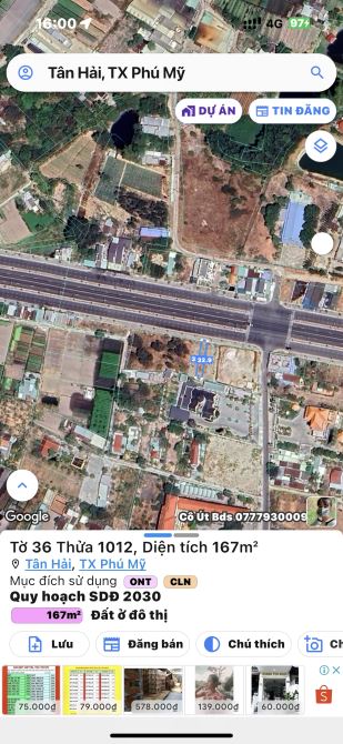 ✨ 5x32m (FULL ONT) Mặt tiền QL56 (8 làn xe) KDC đông đúc sầm uất, kinh doanh được - 2.7 Tỷ - 1