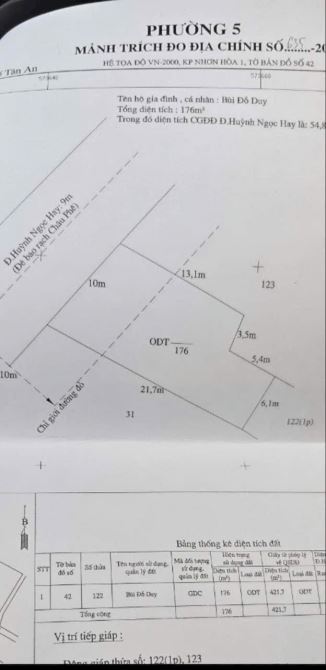 Đất Mt đường Huỳnh Ngọc Hay, P5 TP Tân An - 2