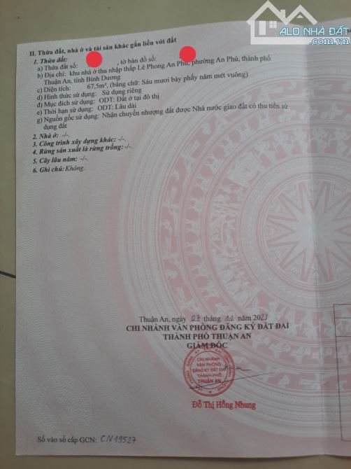 2Tỷ TL🔥Bán đất (4,5x15) KDC Lê Phong An Phú 1, p.An Phú, Tp.Thuận An - 3