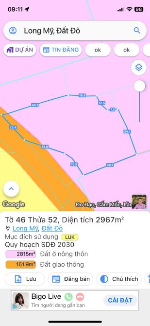 Gần 3000m2 đất Long Mỹ Phước Hải, mt Tôn Thất Thuyết, ra biển 2km, chỉ 4tr/m2 - 3