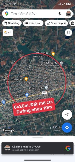 6x20m ĐẤT THỔ CƯ NGAY GẦN CHỢ ĐẠT LÝ-ĐƯỜNG NHỰA 10m. VÀ NHIỀU SẢN PHẨM ĐẦU TƯ CHỈ 199TR