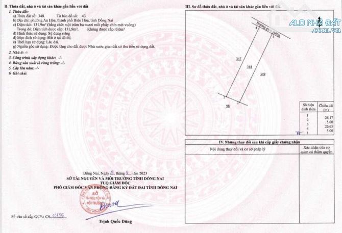 Cần Tiền Chuyển Giới Bán đất An Hòa gần trường, chợ, cây xăng, 100% thổ cư, sổ riêng. - 2