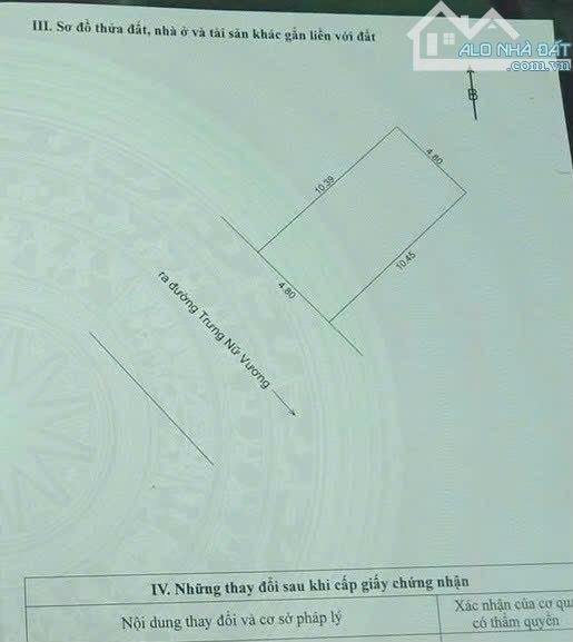 Bán lô đất kiệt oto 8m Trưng Nữ Vương. Dt 50m2 sát công viên vị trí xây ở cực đẹp - 1