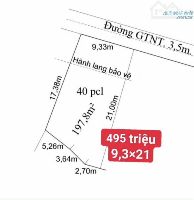 💎ĐẤT THỔ HÀNG THƠM BÌNH LÃNG TÂN TRỤ LONG AN DT : 9X21M GIÁ: 495TR - 4