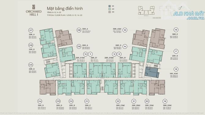 Căn hộ Orchard Hill 2PN2WC 93m2 chỉ 3tỷ900 Cho Thuê 22tr/tháng Sycamore Bình Dương - 6