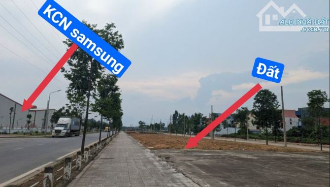 Bán Nhanh lô đất 111m làn 2 đường gom cách KCN Samsung Phổ Yên 500m nhỉnh 2 tỷ