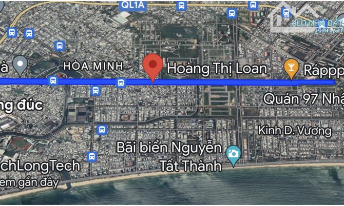 🔥 Bán nhà 3 tầng đường Hoàng Thị Loan . Khu Hoa Minh  - Diện tích : 100m2 ngang 5m