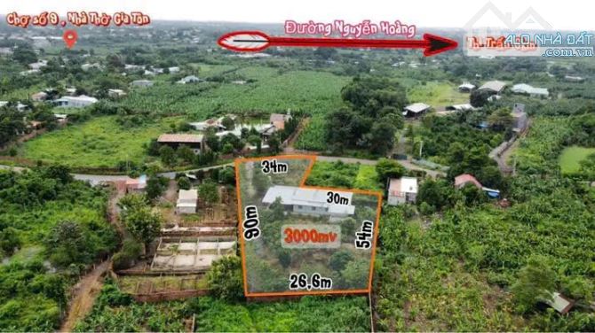 3008 m2 Đất Mặt Tiền KD Đường Nguyễn Hoàng Giá Rẻ _ Sông Trầu _ Trảng Bom _ ĐN