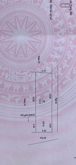 Cần bán lô đất lô góc mặt đường Trần Thánh Tông tp Hải Dương