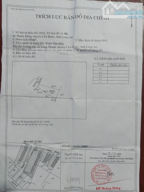 Bán dãy nhà trọ xã Phước Đông, huyện Cần Đước: Dt 306m2; sát QL50 - 1