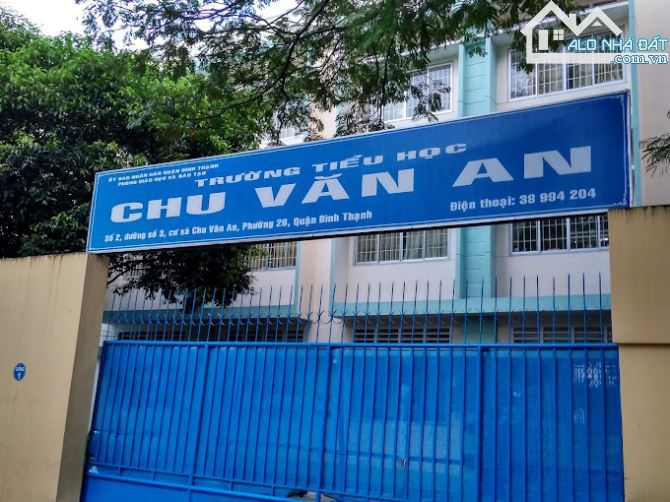 Đối Diện Trường Học Chu Văn An! Bán Nhà 4 Tầng (3.6x12m) Đường 12m Có Lề, MTKD Đa Ngề