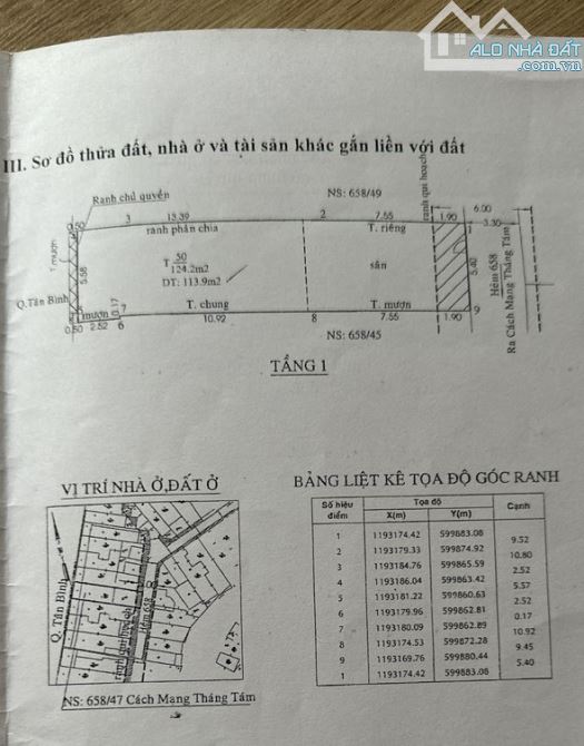 Bán nhà CMT8, Quận 3, diện tích bự, đối diện CV Lê Thị Riêng.