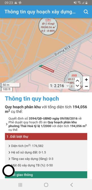 Bán đất cạnh trường tiểu học Thái Hòa A, đường Ống nước (đường N18) - 1