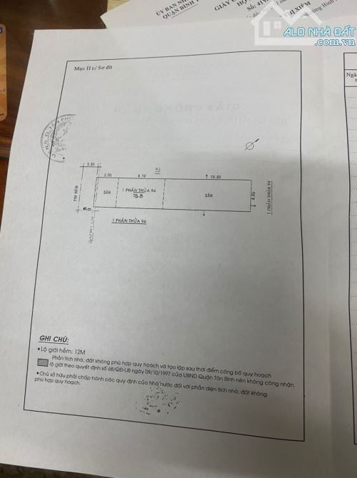 H12m 303 Tân Sơn Nhì, DT: 4x20m, 1 Lầu, Giá 10,3 Tỷ - 2