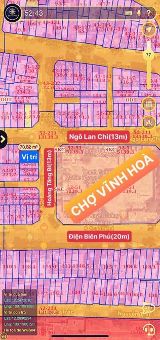 VIP: Đất hiếm đường Hoàng Tăng Bí vị trí kinh doanh đẹp bán nhanh, dt 71m2, hướng đông - 3