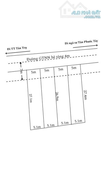 Tân Trụ đất thổ giá đầu tư đường 4m 10x28 gia 750trieu có bán lẻ - 6