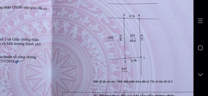 Cần bán lô đất Ngô Thì sỹ Hà Đông 36m2, Mặt Tiền3.8m Giá Chào 6.5 tỷ - 3